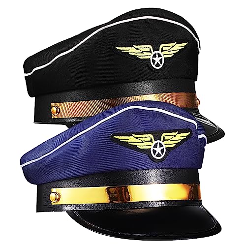 OKUMEYR 2 Stück Polyester Stewardess Cosplay Zubehör Pins Für Hüte Flugbegleiter Kostüm Flugbegleiter Kappen von OKUMEYR