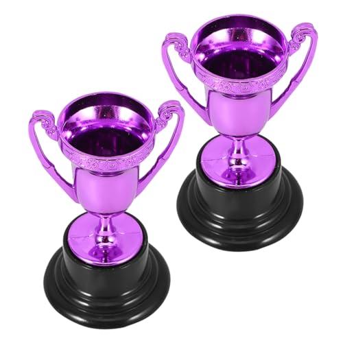 OKUMEYR 2 stücke Kreative Form Trophäe Tasse für Feier Wettbewerb Award Prop Student Trophäe Spielzeug Mini Trophäen Groß Set von OKUMEYR