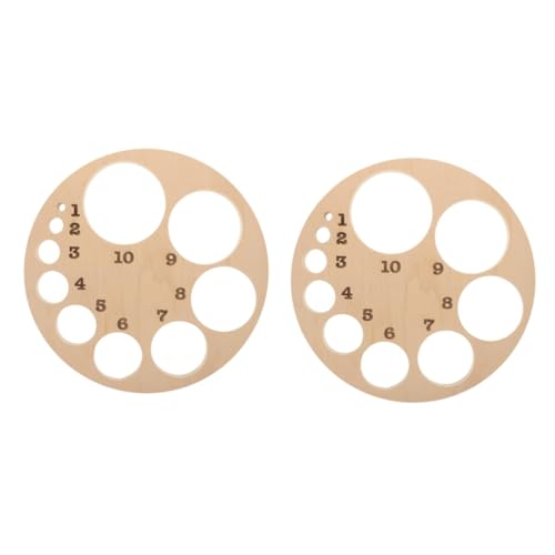 OKUMEYR 2St Diagramm des Gebärmutterhalses Geburtsdilatationsdiagramm Hebammen-Dekor Rad zur Positionierung der Halswirbelsäule Zervikales Dilatationsrad Holzmodell hölzern Beige von OKUMEYR