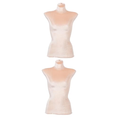 OKUMEYR 2st Modellbezug Aus Stoff Puppenkostüm Überzüge Für Weibliche Schneiderpuppen Halbkörper-mannequin-abdeckung Stoffbezug Für Schaufensterpuppen Para Ropa Mikro-minirock Polyester von OKUMEYR