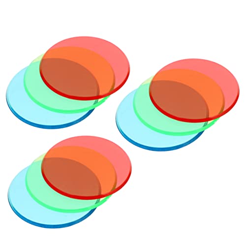 OKUMEYR 3 9Stk Physikalisch-optische Instrumente Farbfilter Farbkorrekturfilter Farbkorrekturgele plastikenten physik experimente wissenschaftliche Entdeckungsausrüstung Optik-Physik-Board von OKUMEYR