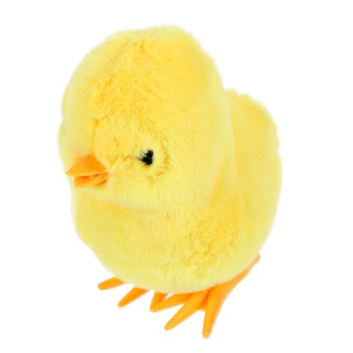 OKUMEYR 3St Springendes gelbes Huhn Kinderspielzeug Hühnchen-Uhrwerk-Sprungspielzeug chicken toy Aufziehbares Huhn springende Tierspielzeuge Springende Spielzeuge aufziehen Plastik Yellow von OKUMEYR