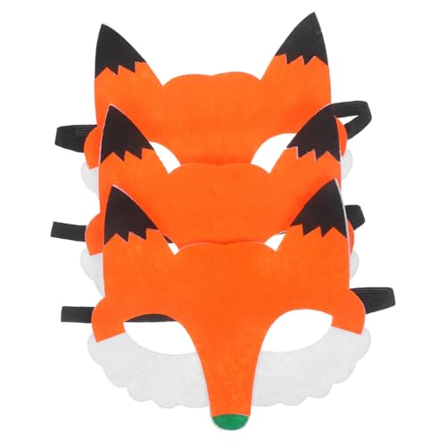 OKUMEYR 3st Party-maske Tiermaske Aus Karton Kostümzubehör Maskerade Tiermasken Gastgeschenke Partydekorationen Halloween-kostüm Haustier Lustige Tiermasken Lustiges Tier Vlies von OKUMEYR