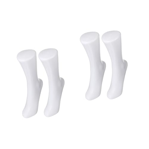 OKUMEYR 4 Stück Damen Socken Bein Modell Requisiten Fußhalter Mannequin-fußmodell Winerpart-socken Socken-display-fußformen Schwarzes Fußsocken-display Füße Modell Zehe Sack Heeler Weiß Pp von OKUMEYR