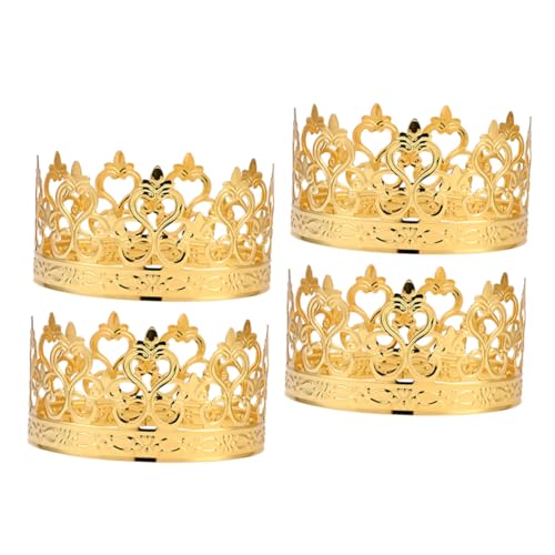 OKUMEYR Goldene Krone Kuchen Dekoration Prinzessin Kuchen Dekorationen Hochzeit Topper für Kuchen von OKUMEYR