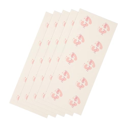 OKUMEYR 50-Blatt-Box Umschlagschließer siegel Aufkleber siegelaufkleber geschenksäcke beschrifter acotar Sticker Stickers Scrapbook-Sticker selber Machen Aufkleberetiketten aus Papier Rosa von OKUMEYR