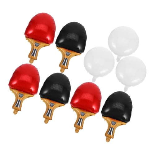 OKUMEYR 9 Stück Teiliges Tischtennis Partyballons in Rot und Schwarz Folienballons mit Schläger und Ballform Sportliche Dekoration für Geburtstagsfeiern und Sportthemen Events OKUMEYR 9 Stück Teiliges Tischtennis Partyballons in Rot und Schwarz Folienballons mit Schläger und Ballform Sportliche Dekoration für Geburtstagsfeiern und Sportthemen Events von OKUMEYR