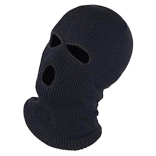 OKUMEYR Halloween-Party-Maske halloween kopfschmuck halloween kopfbedeckung halloweendeko Gruselige Halloween-Maske Cosplay-Maske Fahrrad Reithaube Halloween-Vollgesichtsmaske Garn Black von OKUMEYR