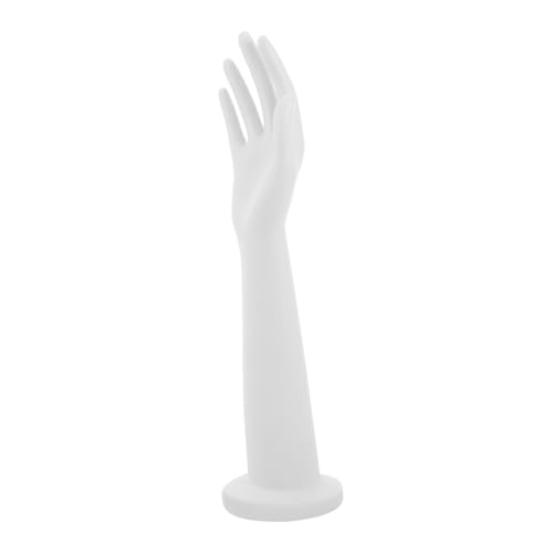 OKUMEYR Handmodell-requisiten Mannequin-hand Schaufensterpuppenhand Für Armreif Weibliche Lange Schaufensterpuppenhand Handskulptur Schaufensterpuppenhand Für Handschuh Pvc-kunststoff Weiß von OKUMEYR