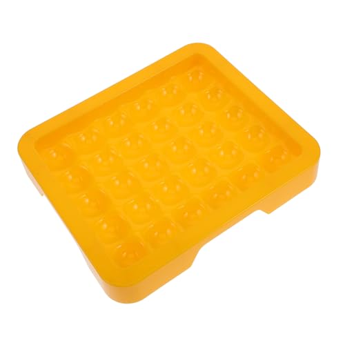 OKUMEYR Kasten Lotteriebox Kinderspiele Rollende Kugel Reversi-Spiel Brettspiele Brettspieltisch Tischspiele Ballablage Plastik Yellow von OKUMEYR