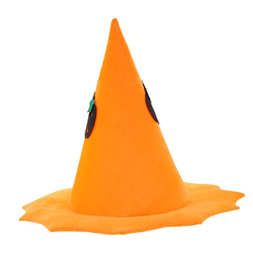 OKUMEYR Kürbishut stilvoller Halloween-Hut Halloween-Kostüm Kürbis-Hut-Ornament Hexenhut halloween kopfschmuck halloween kopfbedeckung Cosplay-Requisite Halloween-Ornament Elasthan Orange von OKUMEYR