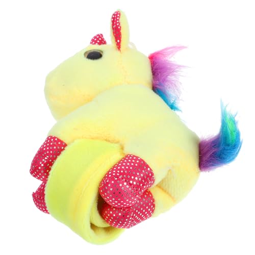 OKUMEYR Kindergeburtstag Gastgeschenke Plüsch Einhorn Slap Band Weiches Und Bequemes Slap Armband Niedliche Tierfiguren Einheitsgröße Für Kinder Perfekt Als Oder Partyzubehör Armband Kinder von OKUMEYR