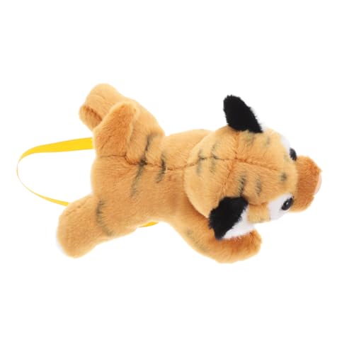 OKUMEYR Schulterständer Schultertiger Kleine Plüsch-tigerpuppe Kuscheltiere Für Jungen Tiger Spielzeug Tiger-plüschspielzeug Schulterplüsch-tigerpuppe Plüschtiere Stofftiere Orange Magnet von OKUMEYR