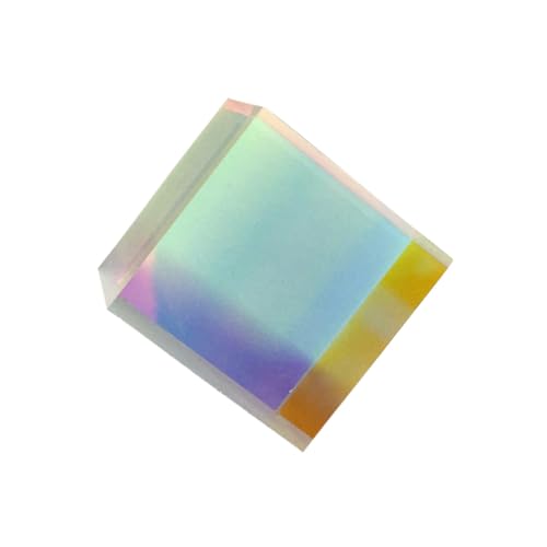 OKUMEYR Optisches RGB Dispersion Prisma 10x10x10mm Farbige Lichtbrechung Für Physik Experimente Und Dekoration Kristallwürfel Für Kreative Anwendungen Und Unterricht von OKUMEYR