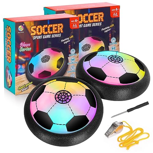 OKYUK Air Power Fußball, Fussball Geschenke Jungen, Ball mit LED-Licht, Indoor Kinder Spielzeug ab 3 4 5 6 7 8 9 10 Jahre Junge, Geschenk zum Geburtstag, Weihnachten von OKYUK