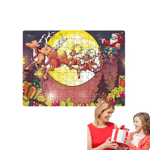 OLCANA Weihnachtsmann-Puzzles - Weihnachtswunsch Weihnachtsmann Großes Puzzle,Lernspiel „Weihnachtswunsch-Puzzles“ für Kinder im Alter von 2–8 Jahren von OLCANA