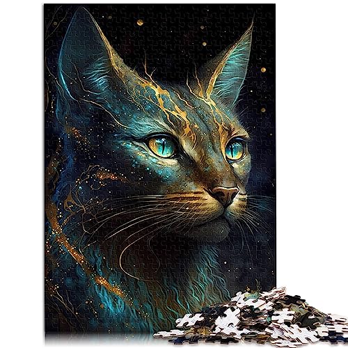 Abessinische Katze Puzzles, Papppuzzles, Puzzles für Erwachsene, 1000 Teile, für Erwachsene, Kinder ab 12 Jahren, Heimdekorations Puzzles, 26 x 38 cm (10,27 x 20,47 Zoll). von OLIKED