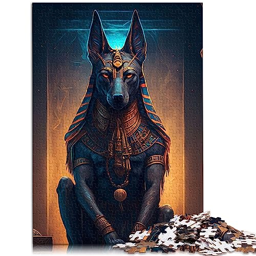 Anubis Artwork Puzzles für Erwachsene und Kinder. Karton Puzzles, 1000 Teile, für Erwachsene, für Erwachsene, Kinder ab 12 Jahren, Geschenk für Geburtstage, 26 x 38 cm. von OLIKED