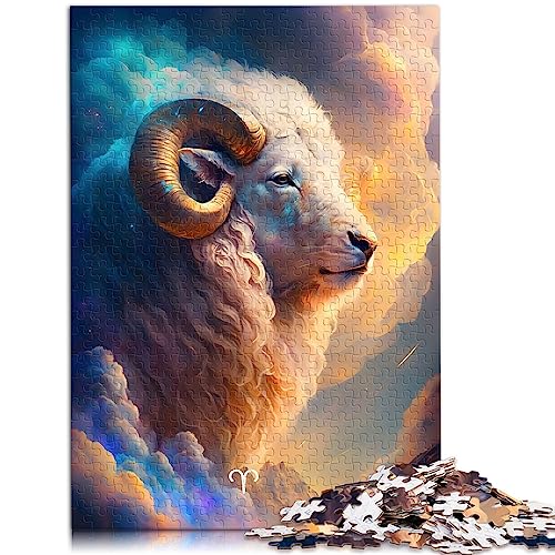 Fiery Ram Puzzles, Papppuzzles, 1000 Teile, Puzzle für Erwachsene und Kinder ab 12 Jahren, Lernspielzeug, Familienspiele, 26 x 38 cm. von OLIKED