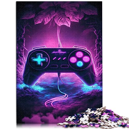 Gaming Controller Puzzles Erwachsene, Papppuzzles Erwachsene, 1000 Teile, Puzzle Erwachsene und Jugendliche ab 12 Jahren, Stressabbau, 10,27 x 20,47 Zoll/26 x 38 cm. von OLIKED