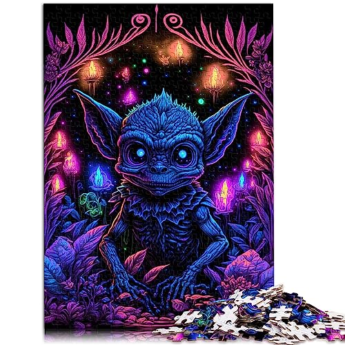 Gremlin of The Woods 1000 teiliges Puzzle für Erwachsene, Papppuzzles, Lernspiel für Erwachsene und Kinder, 10,27 x 20,47 Zoll/26 x 38 cm. von OLIKED