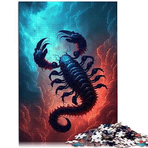 Intensives Wolken Skorpion Puzzle für Kinder. Papppuzzles, 1000 teilige Puzzles, Familienspaß Puzzles, 10,27 x 20,47 Zoll/26 x 38 cm. von OLIKED