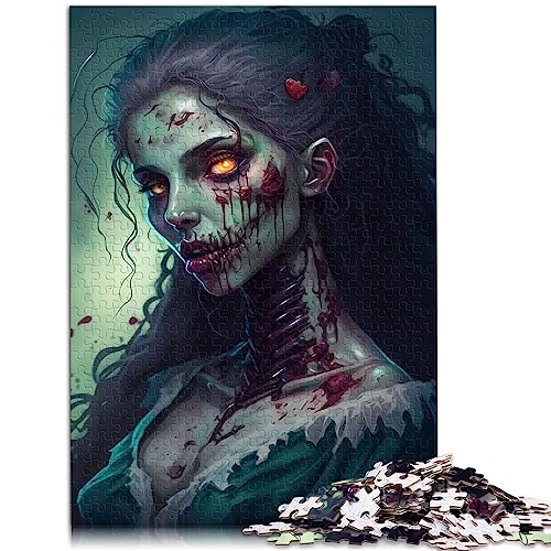 Magische Undead Frau Puzzles, 1000 Teile, Puzzle für Erwachsene, Papppuzzles für Erwachsene, Familien Herausforderungsspiel, 10,27 x 20,47 Zoll/26 x 38 cm. von OLIKED