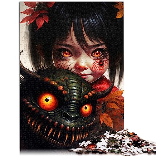 Puzzle für Erwachsene, Manga Teufel, 1000 teiliges Puzzle, Holzpuzzle für Erwachsene und Kinder ab 12 Jahren, Puzzle Kunstwerk, 29,5 x 19,7 Zoll/75 x 50 cm. von OLIKED