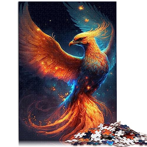 Puzzle für Erwachsene, Phönix Vogel, Holzpuzzle, 1000 Teile, für Erwachsene und Kinder ab 12 Jahren, Cartoon Puzzle, 29,5 x 19,7 Zoll/75 x 50 cm. von OLIKED