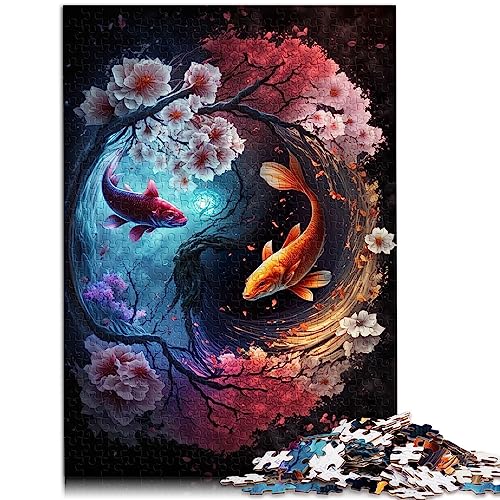 Puzzle für Erwachsene Eine Yin und Yang Reise 1000 Teile Puzzle Papppuzzles Lernspiel für Erwachsene Kinder 10,27" x 20,47"/26 * 38cm. von OLIKED