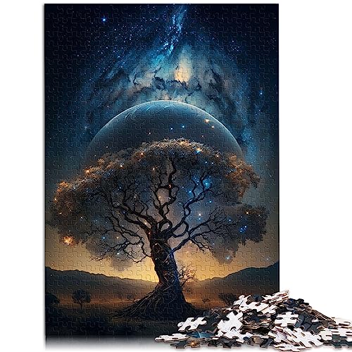 Puzzles „Kosmischer Baum des Lebens“, 1000 teiliges Puzzle Erwachsene, Holzpuzzles Erwachsene und Kinder, Lernspiel, Herausforderungsspielzeug, 29,5 x 19,7 Zoll/75 x 50 cm. von OLIKED