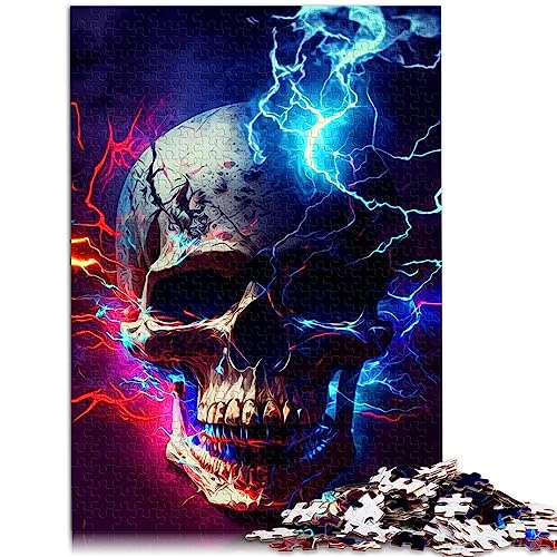 Puzzles Erwachsene und Kinder, Totenkopf Puzzle, 1000 Teile, Papppuzzles Erwachsene, Geschenke, pädagogisches Spielzeug zum Stressabbau, 10,27 x 20,47 Zoll/26 x 38 cm. von OLIKED