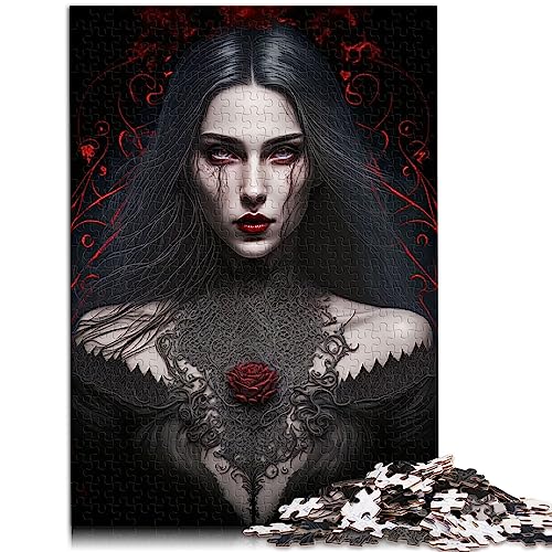 Puzzles Gothic Ghost of Darkness für Erwachsene 1000 Teile Puzzle Holzpuzzles Erwachsene und Kinder29,5" x 19,7"/75 * 50cm. von OLIKED