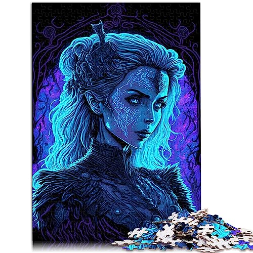 Puzzles Gothic Portrait für Erwachsene, 1000 Teile, Puzzle Geschenke, Holzpuzzles, Denksportaufgaben für Erwachsene, 29,5 x 19,7 Zoll/75 x 50 cm. von OLIKED