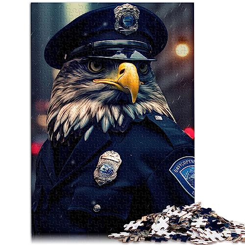 Puzzles für Erwachsene, Adler Polizei, 1000 teiliges Puzzle für Erwachsene und Kinder, Papppuzzle, praktisches Spiel, 10,27 x 20,47 Zoll/26 x 38 cm. von OLIKED