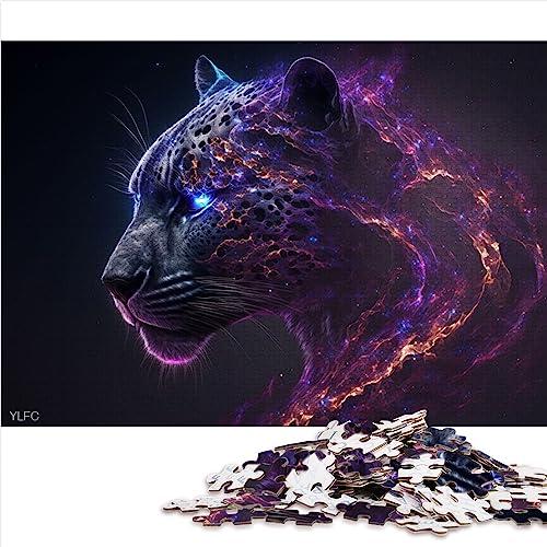 Puzzles für Erwachsene, Puzzle Jaguar, 1000 Teile, Holzpuzzle für Erwachsene und Kinder ab 12 Jahren, Familienpuzzlespiel, 29,5 x 19,7 Zoll/75 x 50 cm. von OLIKED