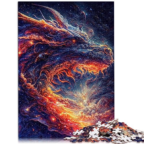 Puzzles für Erwachsene Der Regenbogendrache Papppuzzles für Erwachsene 1000 teiliges Puzzle für Erwachsene Geschenke Spielzeug 10,27" x 20,47"/26 * 38cm. von OLIKED