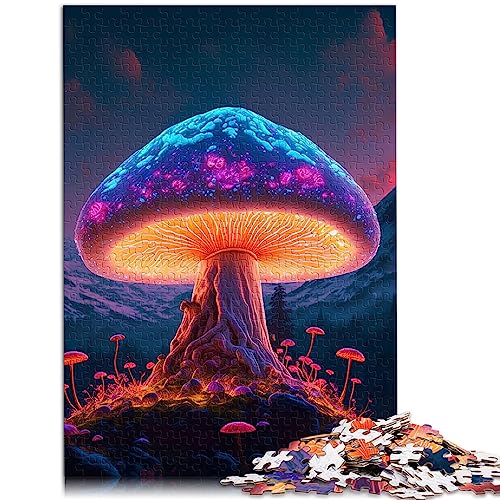 Puzzles für Erwachsene EIN magischer Pilz Puzzles 1000 Teile für Erwachsene Papppuzzles für Erwachsene Familie Erwachsene Puzzles Geschenke 10,27" x 20,47"/26 * 38cm. von OLIKED