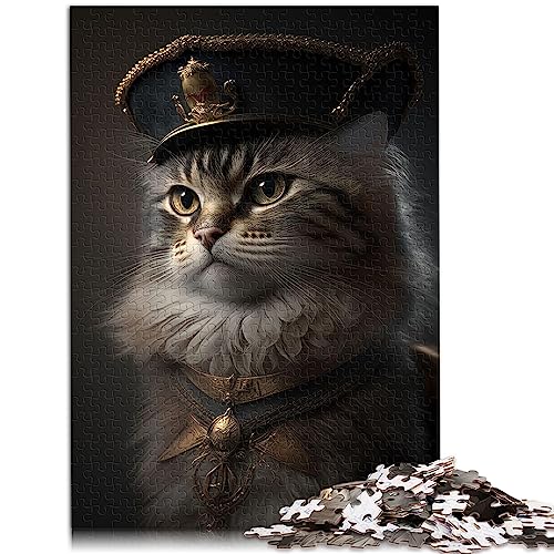 Puzzles für Erwachsene und Kinder, Napoleon Kleid, Katze, Puzzle für Erwachsene, 1000 Teile, Papppuzzles, Geschenkspielzeug, 10,27 x 20,47 Zoll/26 x 38 cm. von OLIKED