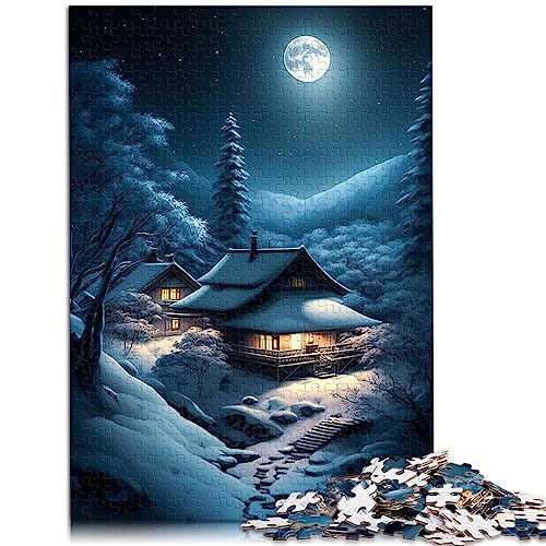 Winter Japan Landschaften Puzzle für ErwachsenePuzzles aus Pappe 1000 Teile Puzzle für Erwachsene Geschenke 10,27" x 20,47"/26 * 38cm. von OLIKED