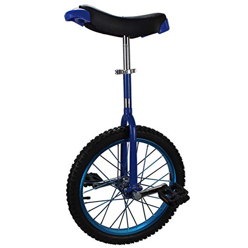 OLSDXAWQ, 16/18/20-Zoll-Rad-Einrad, rutschfeste Räder-Einrad, Erwachsenenfahrräder, Einrad, höhenverstellbare Mountainbikes for Erwachsene, rutschfestes Butyl Mountain(Blue,16inch) von OLSDXAWQ