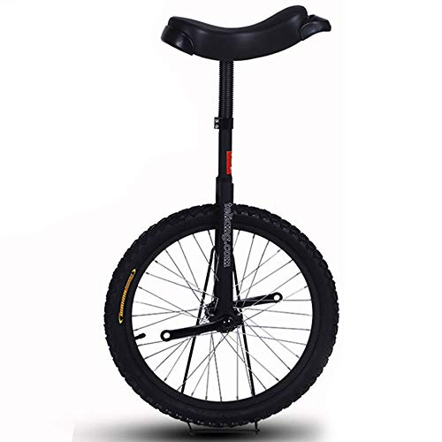 OLSDXAWQ, 16-Zoll-Rad-Einrad for Kinder mit Leichtmetallfelge, extra dickem Reifen und stabilem Aufbewahrungsständer, Balance-Radfahren, Übung, Fitness for Erwachsene(Black) von OLSDXAWQ