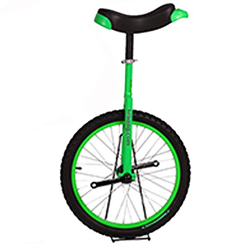 OLSDXAWQ, 16-Zoll-Rad-Einrad for Kinder mit Leichtmetallfelge, extra dickem Reifen und stabilem Aufbewahrungsständer, Balance-Radfahren, Übung, Fitness for Erwachsene(Green) von OLSDXAWQ