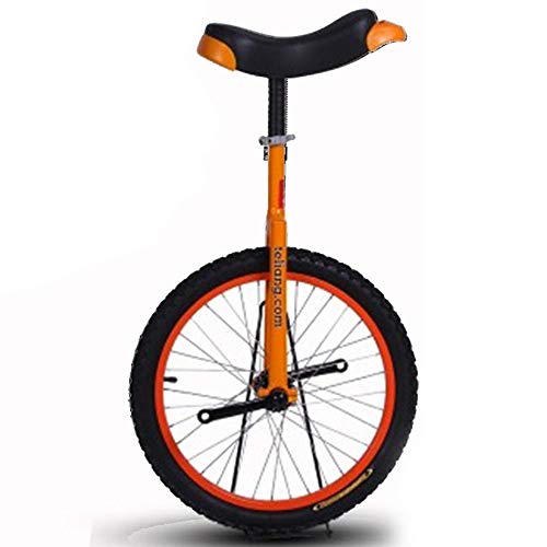 OLSDXAWQ, 16-Zoll-Rad-Einrad for Kinder mit Leichtmetallfelge, extra dickem Reifen und stabilem Aufbewahrungsständer, Balance-Radfahren, Übung, Fitness for Erwachsene(Orange) von OLSDXAWQ