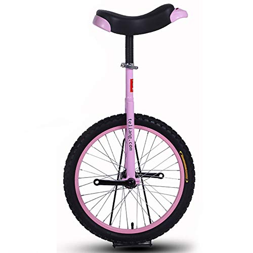 OLSDXAWQ, 16-Zoll-Rad-Einrad for Kinder mit Leichtmetallfelge, extra dickem Reifen und stabilem Aufbewahrungsständer, Balance-Radfahren, Übung, Fitness for Erwachsene(Purple) von OLSDXAWQ