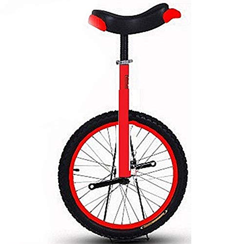 OLSDXAWQ, 16-Zoll-Rad-Einrad for Kinder mit Leichtmetallfelge, extra dickem Reifen und stabilem Aufbewahrungsständer, Balance-Radfahren, Übung, Fitness for Erwachsene(Red) von OLSDXAWQ