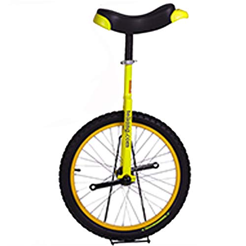 OLSDXAWQ, 16-Zoll-Rad-Einrad for Kinder mit Leichtmetallfelge, extra dickem Reifen und stabilem Aufbewahrungsständer, Balance-Radfahren, Übung, Fitness for Erwachsene(Yellow) von OLSDXAWQ