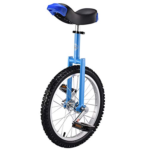 OLSDXAWQ, 18-Zoll-Einräder for Erwachsene, Einrad mit rutschfesten Rädern, Bergreifen, Reiten, Selbstausgleichsübung, Laufradfahren, Outdoor-Sport, Fitnessübung(Blue) von OLSDXAWQ