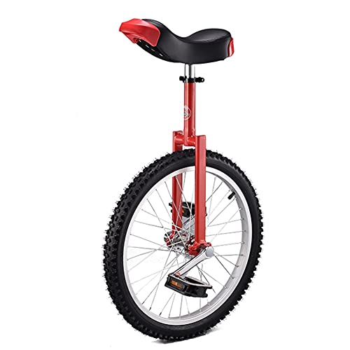 OLSDXAWQ, 20-Zoll-Radbalance-Übungsspaßfahrrad for Erwachsene – Verstellbarer Sitz – 150 kg Tragkraft – Fitness-Scooter for Zirkusauftritte(Red) von OLSDXAWQ