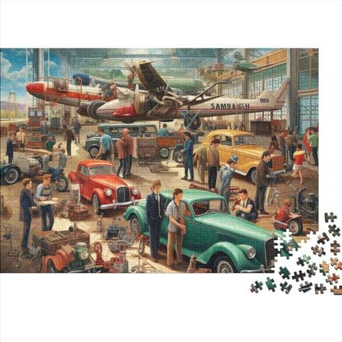 Aircraft Repair Warehouse Puzzles Für Erwachsene 500 Teile Puzzles Für Erwachsene Puzzles 500 Teile Für Erwachsene Anspruchsvolles Spiel Ungelöstes Puzzle 500pcs (52x38cm) von ONDIAN